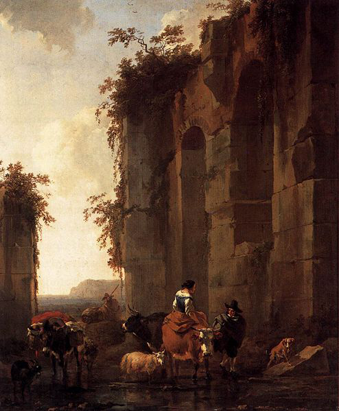 Nicolaes Pietersz. Berchem Ruins in Italy